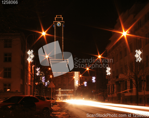 Image of ostrava and the christmas lights