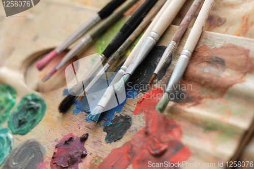 Image of paint brushes