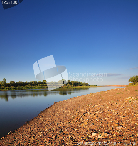 Image of summer landscape with river