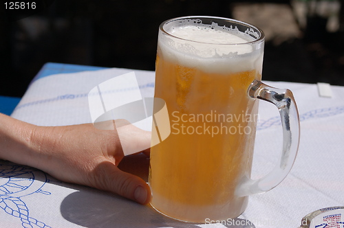 Image of Beer in frozen glass