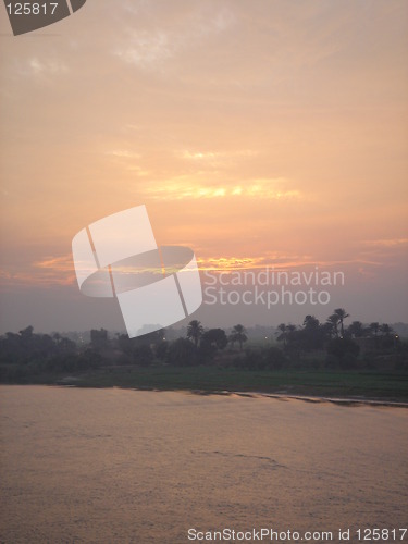 Image of River Nile by sunset