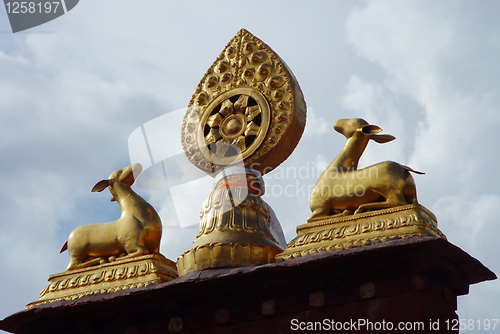 Image of Golden summit of a lamasery