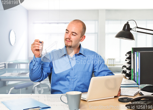 Image of man at work