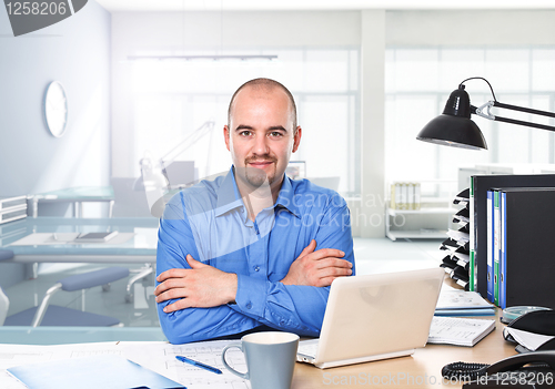Image of man in office