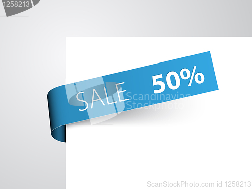 Image of Blue paper tag