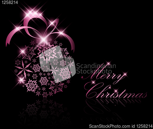 Image of Abstract Christmas ball decoration