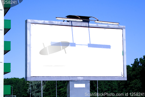 Image of Foto of outdoor advertising billboard without commertial
