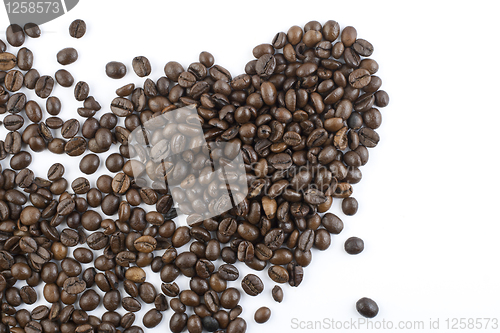 Image of Coffee beans heart