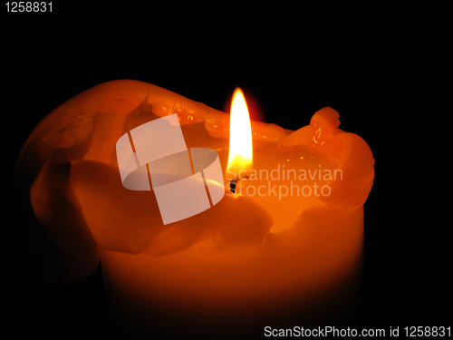 Image of burning candle