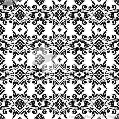 Image of  beautiful seamless floral pattern 