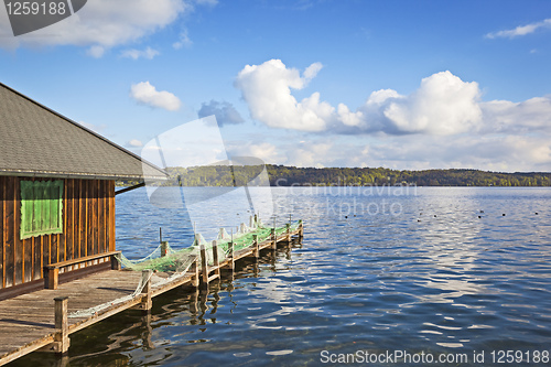 Image of lake and hut