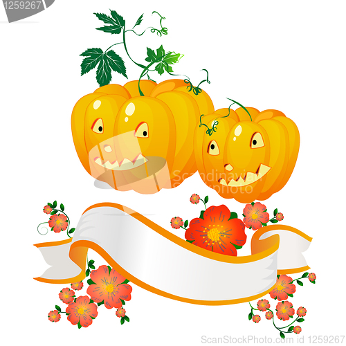 Image of Halloween pumpkins and banner