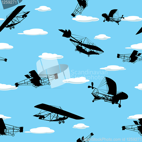 Image of Vintage planes wallpaper