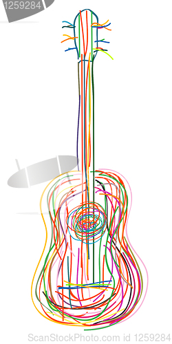 Image of Stylized acoustic guitar