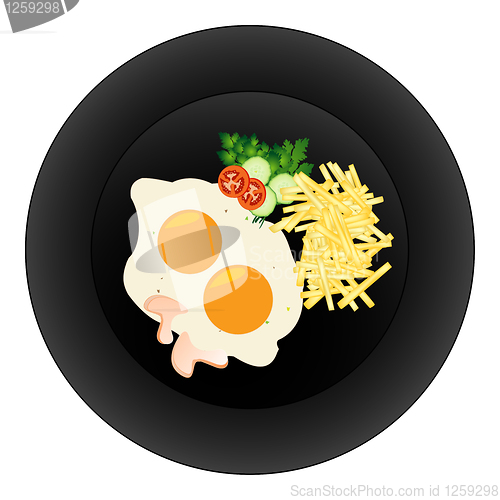 Image of Eggs and fries