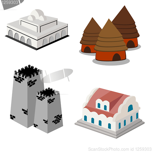 Image of Isometric icon set