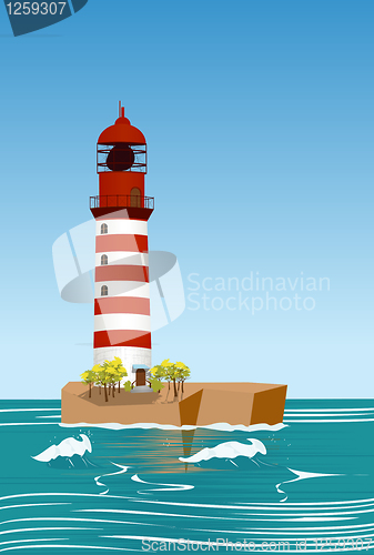 Image of Red lighthouse