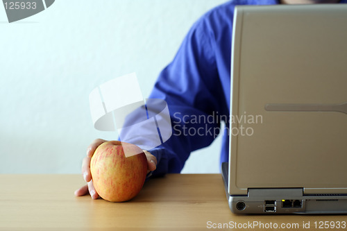 Image of Apple and laptop