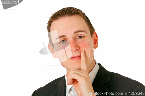 Image of Satisfied young businessman