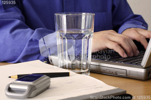 Image of Working businessman