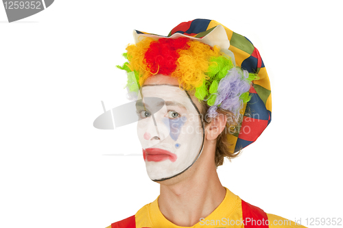 Image of Portrait of colorful Clown