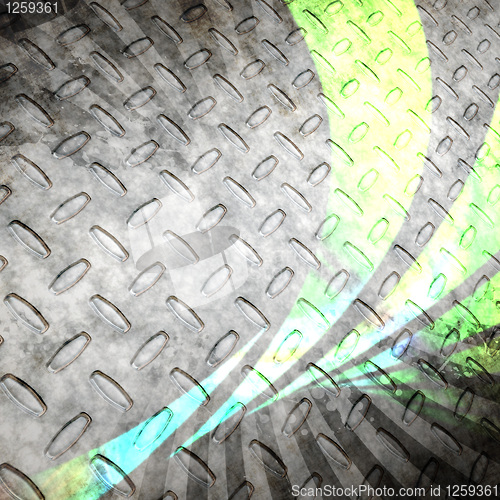 Image of Diamond Plate Abstract Swoosh Background