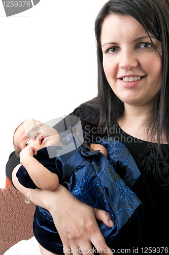 Image of Mother Holding Her Newborn Baby