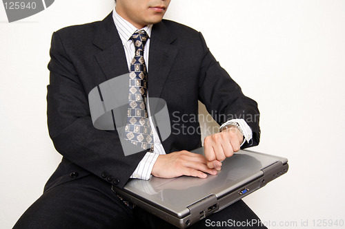 Image of Waiting businessman