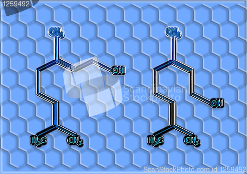 Image of The chemical structural formula of spirit