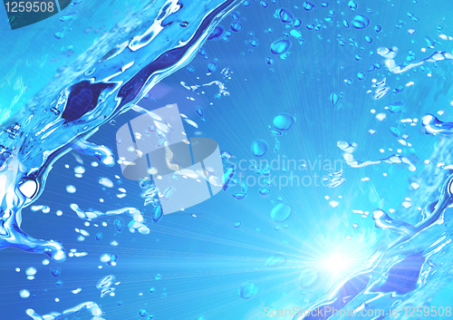 Image of Blue water