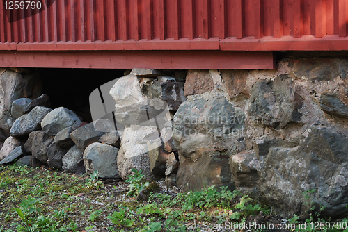 Image of old masonry in the basement