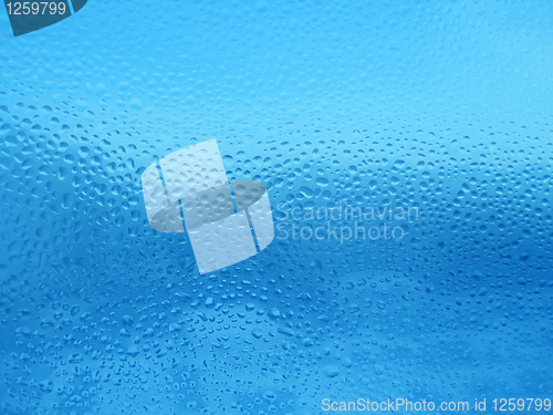 Image of blue water drop texture