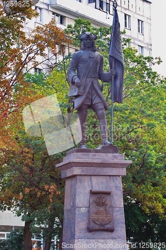 Image of monument to the first Russian soldier Preobrazhensky Regiment