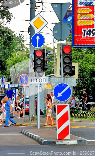 Image of signs in the city