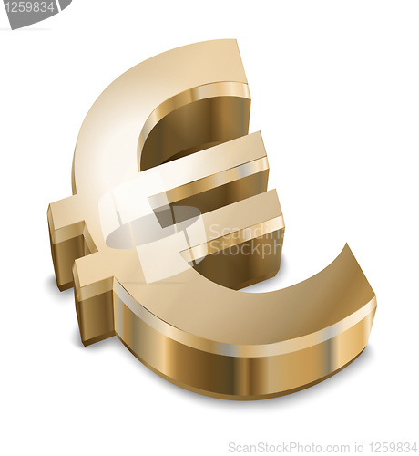 Image of golden Euro sign