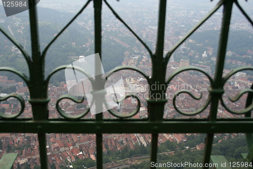 Image of Brasov in Romania, seen from above