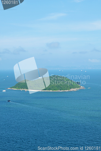 Image of blue sky over the ocean 