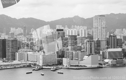 Image of Hong Kong , black and white 
