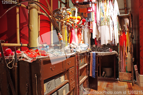 Image of chinese opera dressing room