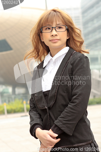 Image of beautiful young business woman 