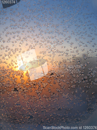 Image of frost and sun