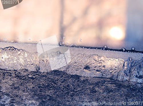 Image of frost and sun