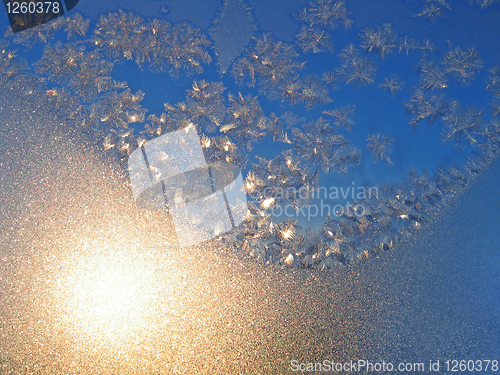 Image of frost and sun