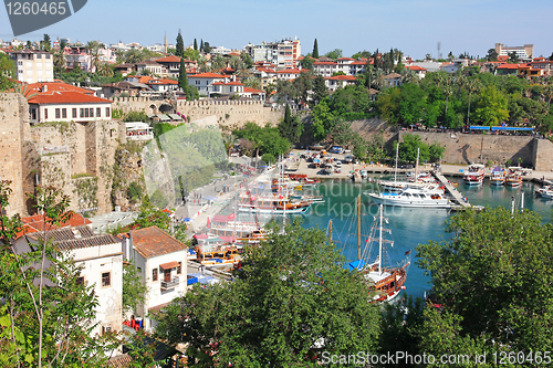 Image of Turkey. Antalya town. View of harbor 