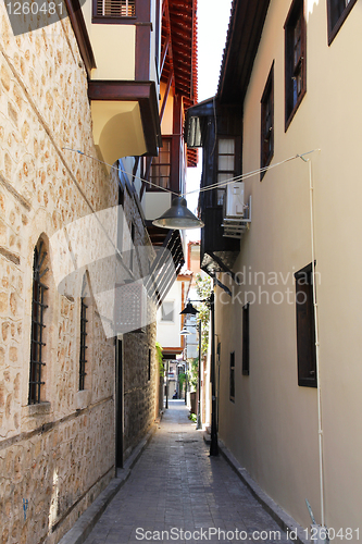 Image of Turkey. Antalya town. Street of traditional turkish house