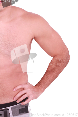 Image of Young man's torso 