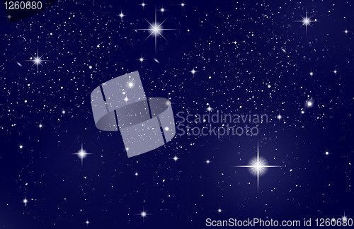 Image of Night Sky with Stars