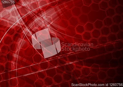 Image of Dark red tech background