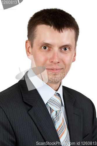 Image of portrait of a young handsome businessman