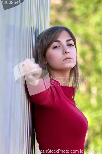 Image of Portrait of a beautiful young girl